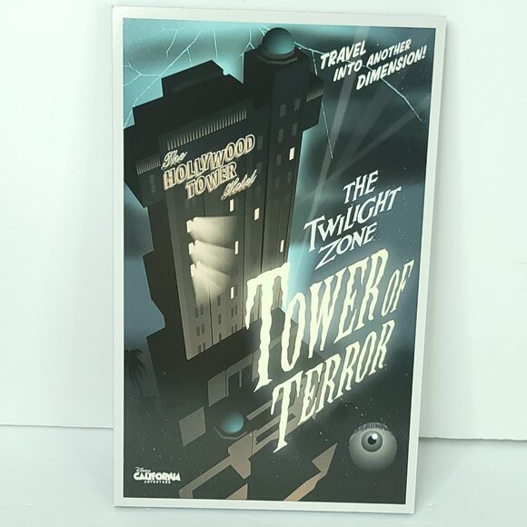 Tower Of Terror Twilight Zone Wall Photo Art Board Print 11.75in x 7.25in - Picture 1 of 7